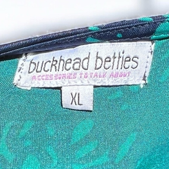 🌻Buckhead Betties "Just Bloom" Blue & Teal Cora Top Size XL - Picture 5 of 7